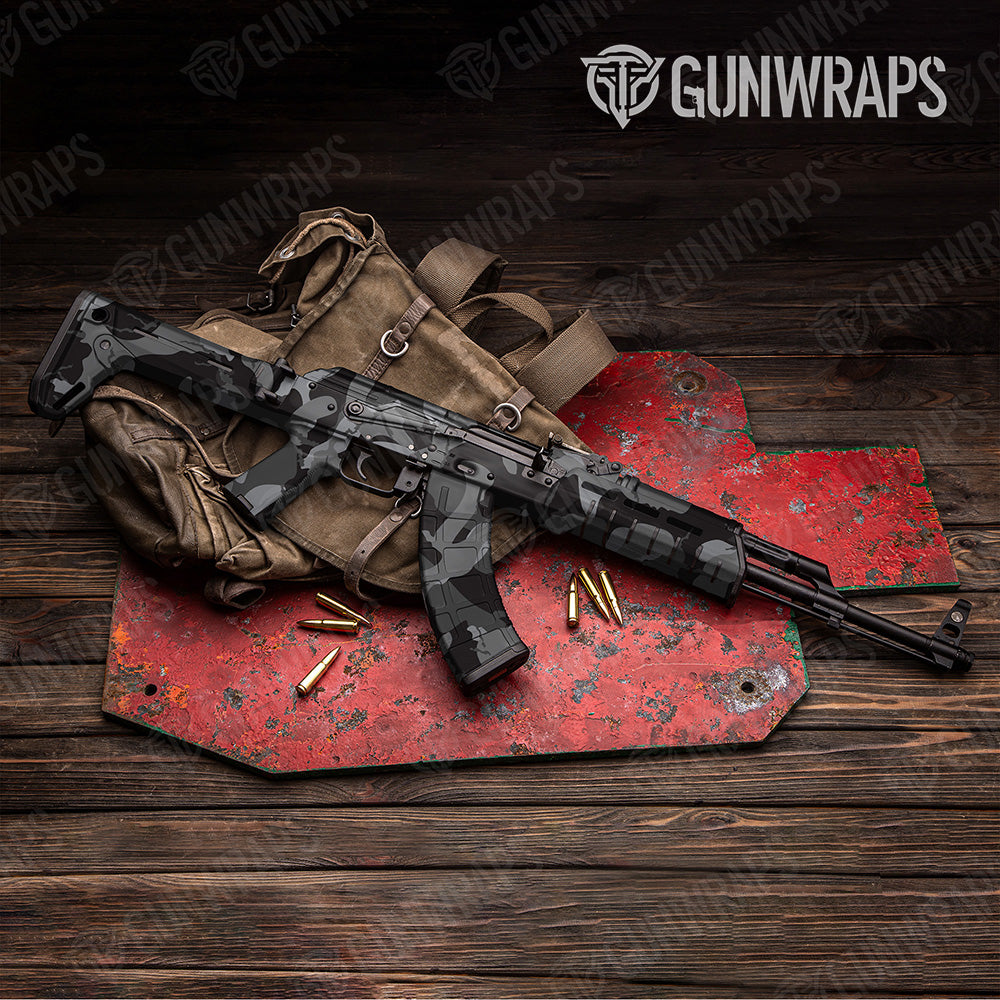 AK 47 Ragged XL Militant Blood Camo Gun Skin Vinyl Wrap