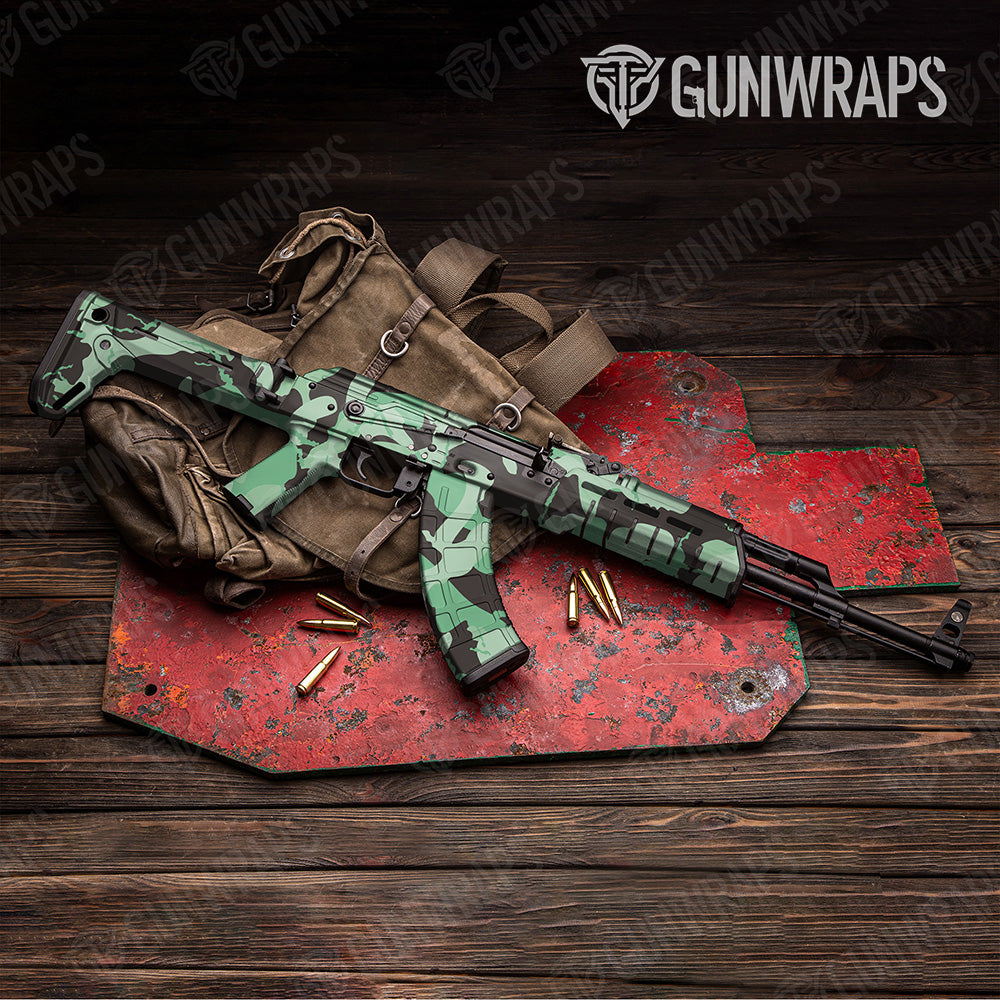 AK 47 Ragged XL M Series Camo Gun Skin Vinyl Wrap