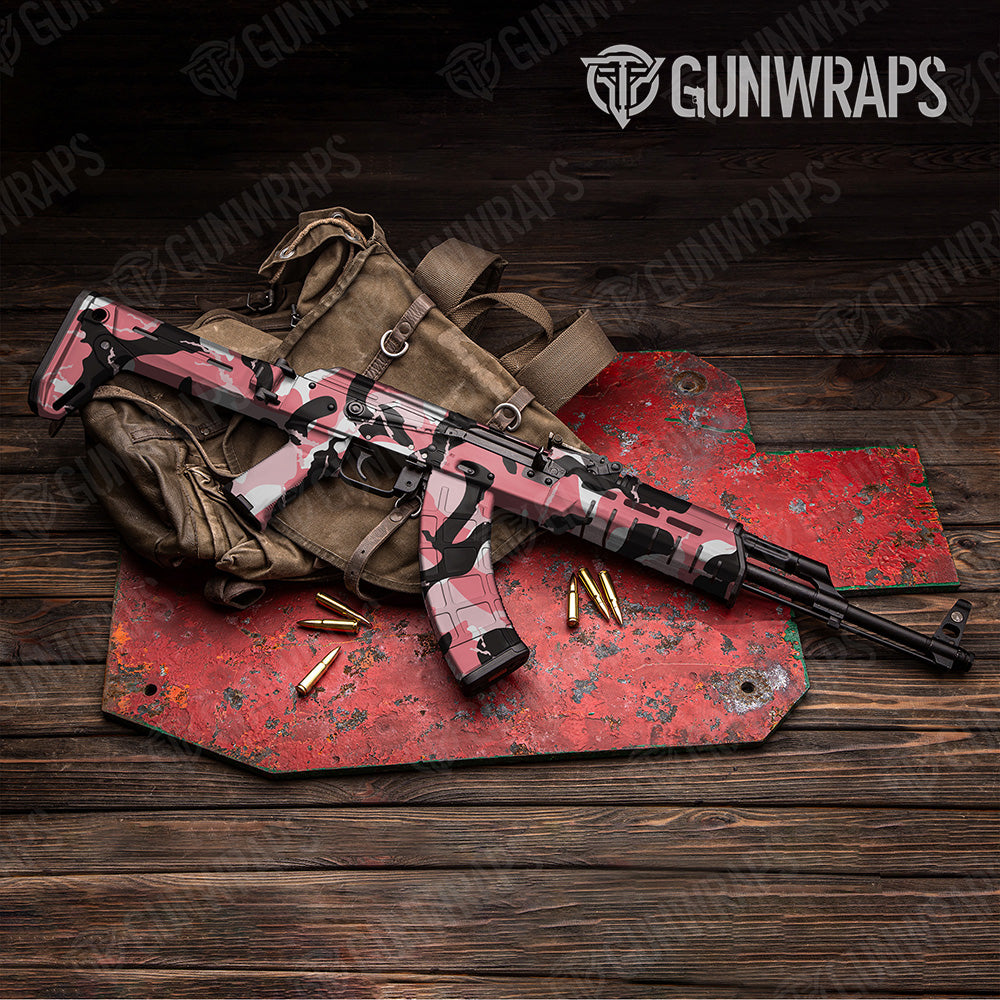 AK 47 Ragged XL Pink Tiger Camo Gun Skin Vinyl Wrap