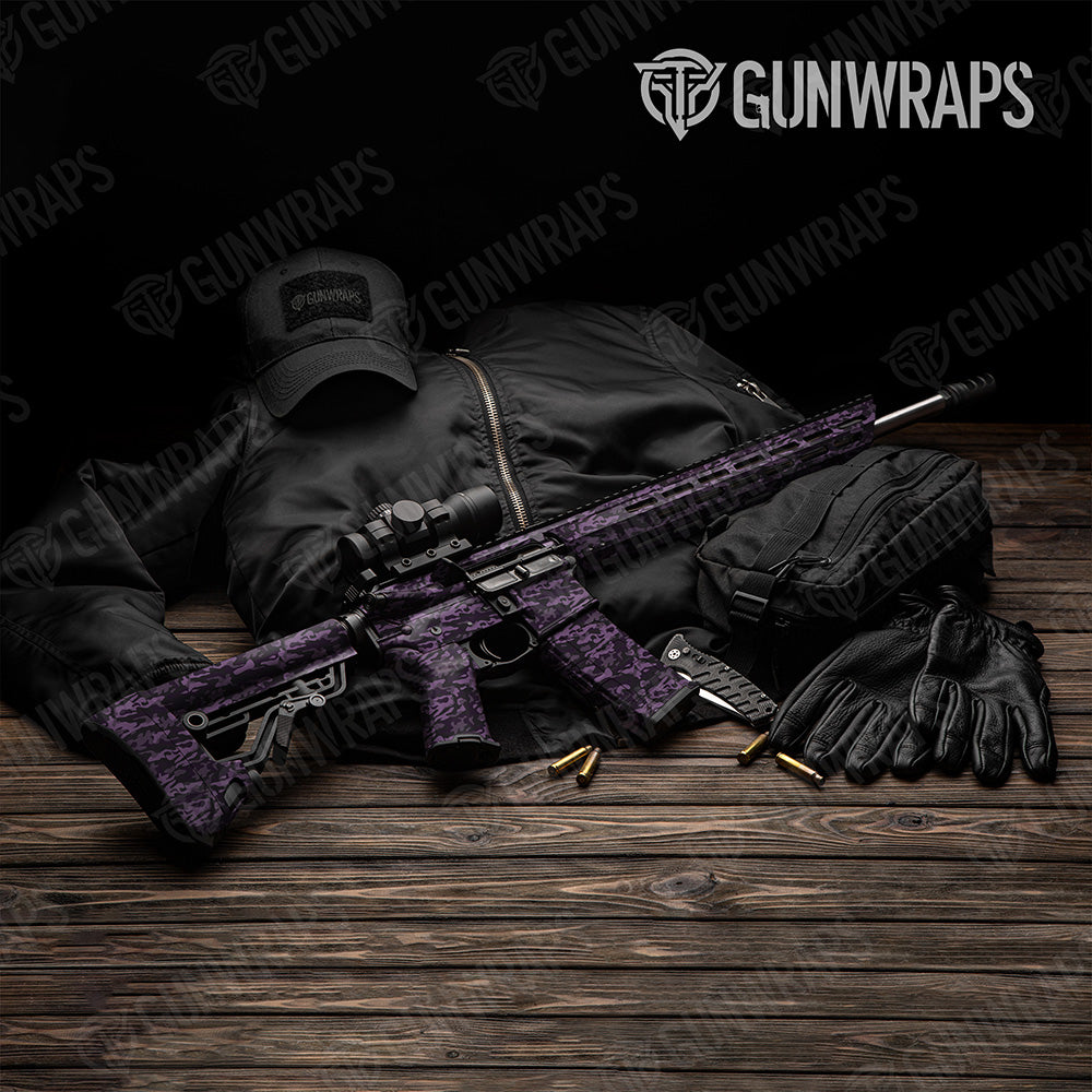 AR 15 Classic Darkwing Camo Gun Skin Vinyl Wrap