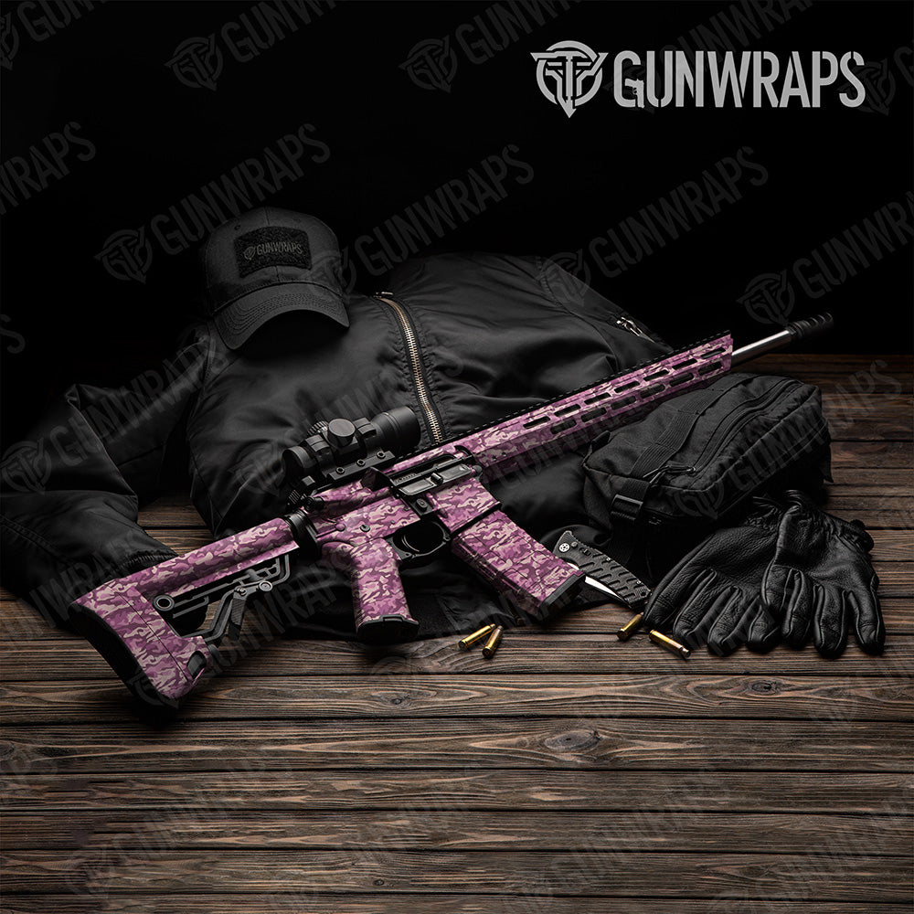 AR 15 Classic Floral Camo Gun Skin Vinyl Wrap