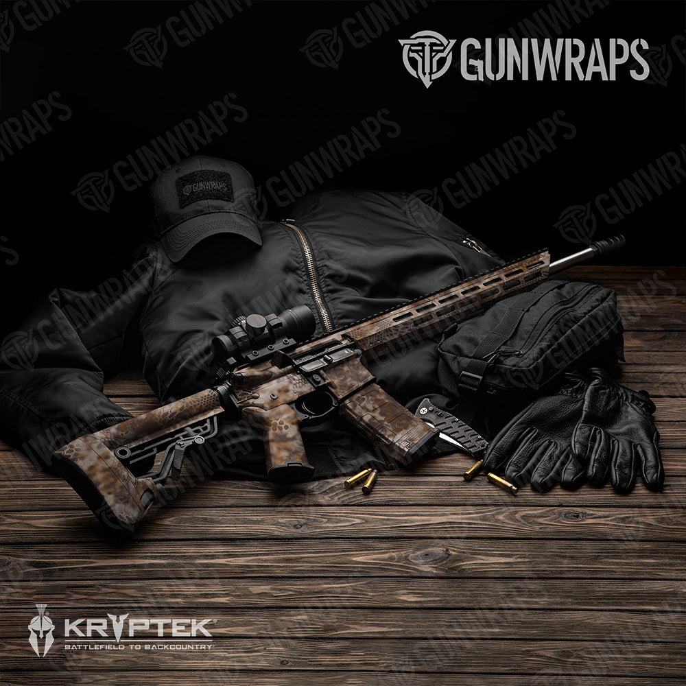 AR 15 Kryptek Banshee Camo Gun Skin Vinyl Wrap