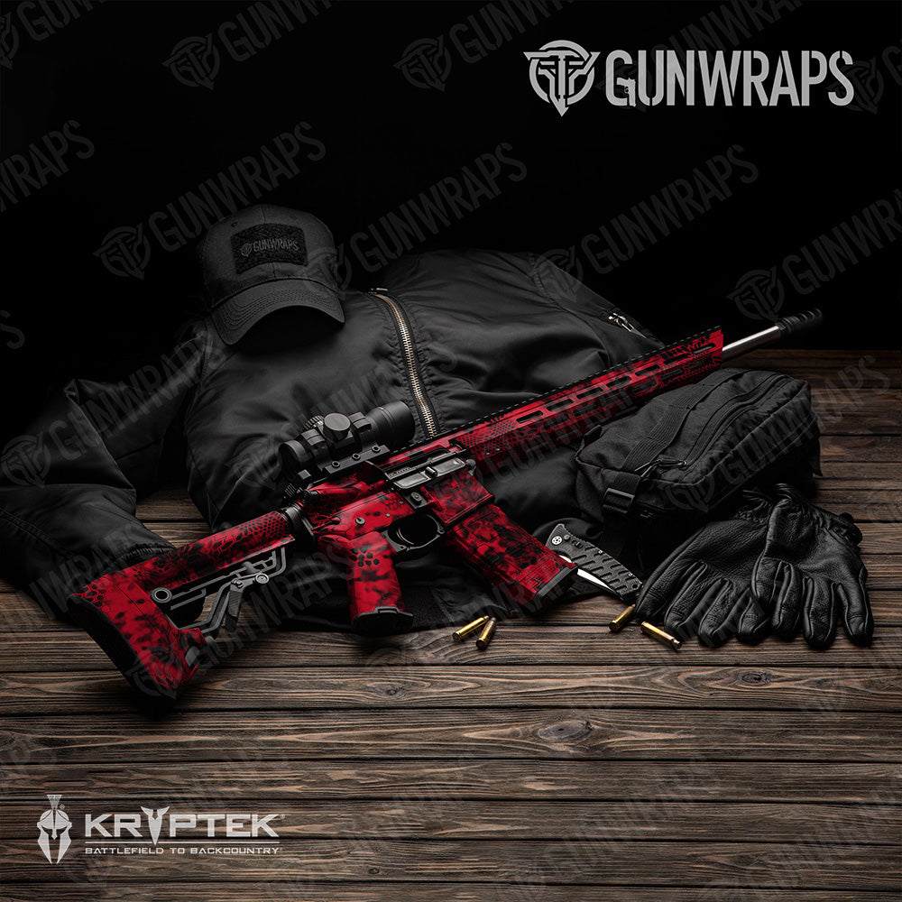 AR 15 Kryptek Diablo Camo Gun Skin Vinyl Wrap