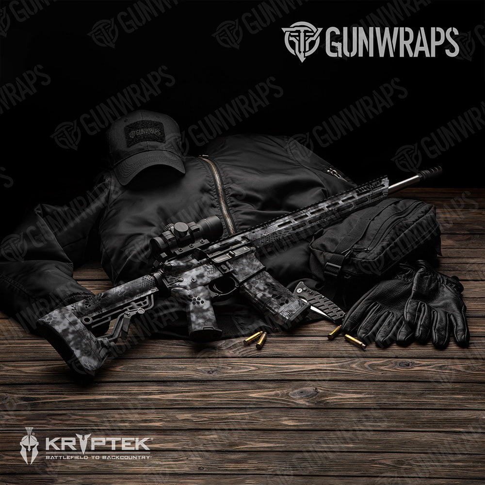 AR 15 Kryptek Raid Camo Gun Skin Vinyl Wrap