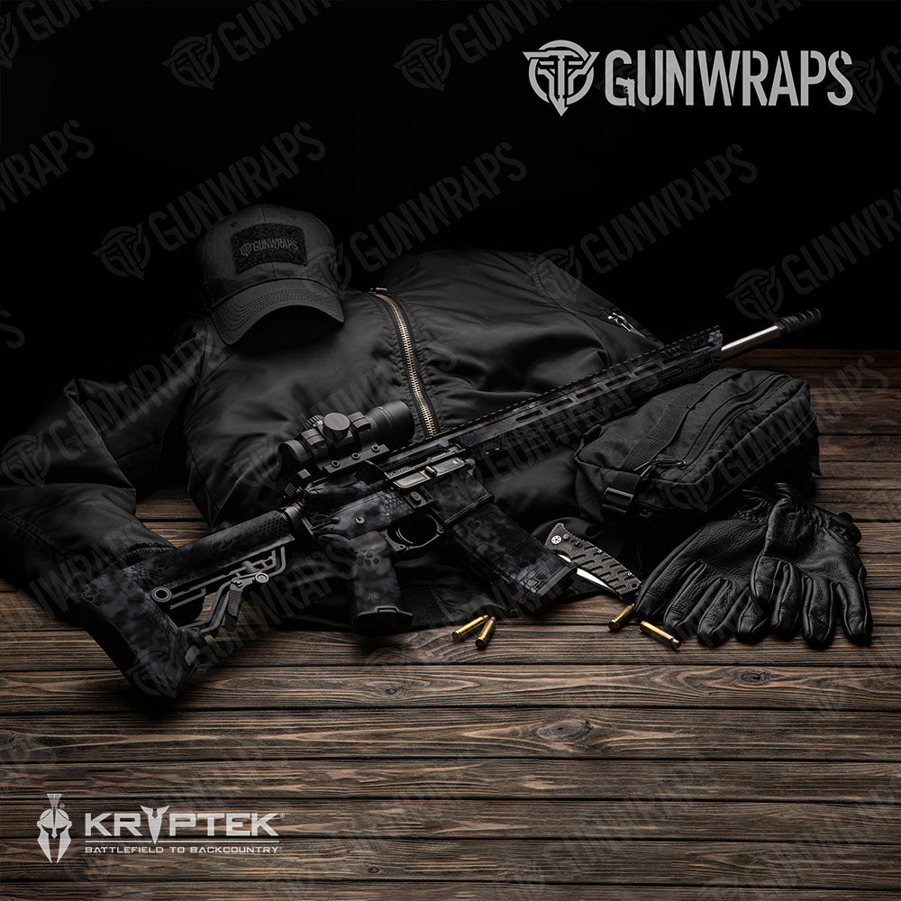 AR 15 Kryptek Typhon Camo Gun Skin Vinyl Wrap