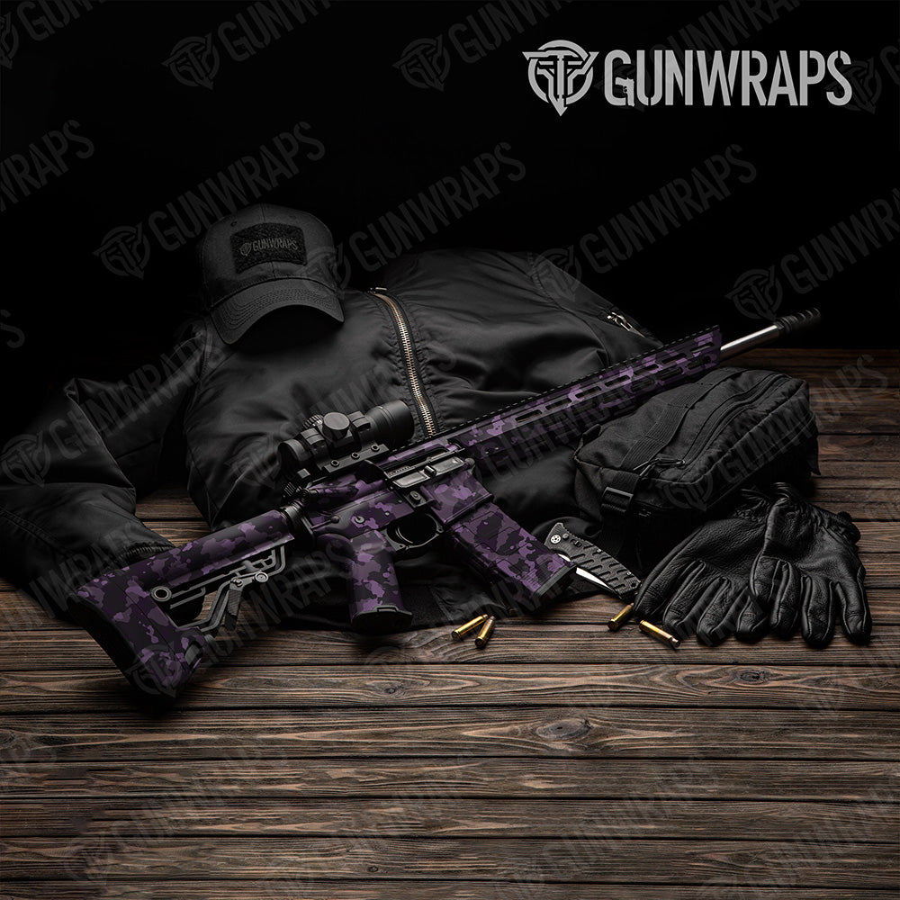 AR 15 Cumulus Darkwing Camo Gun Skin Vinyl Wrap