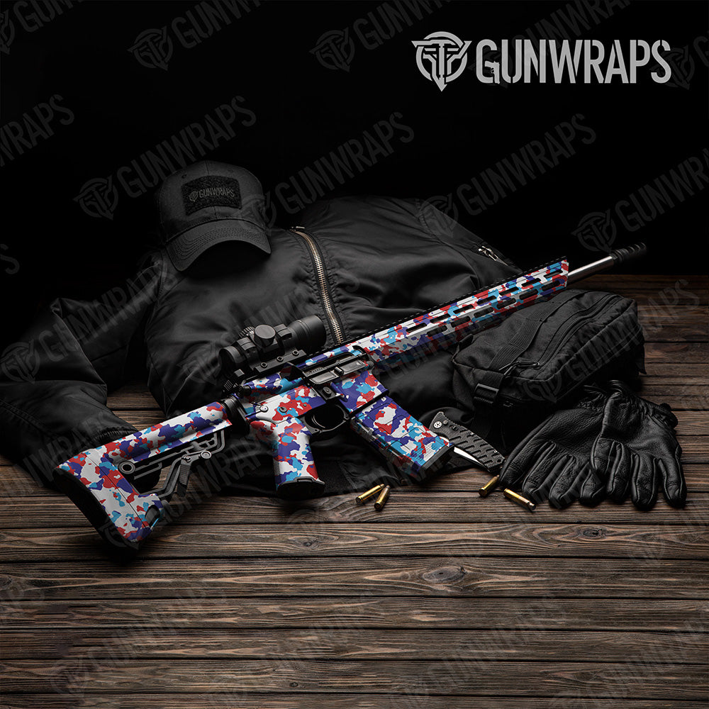 AR 15 Cumulus M Series Camo Gun Skin Vinyl Wrap