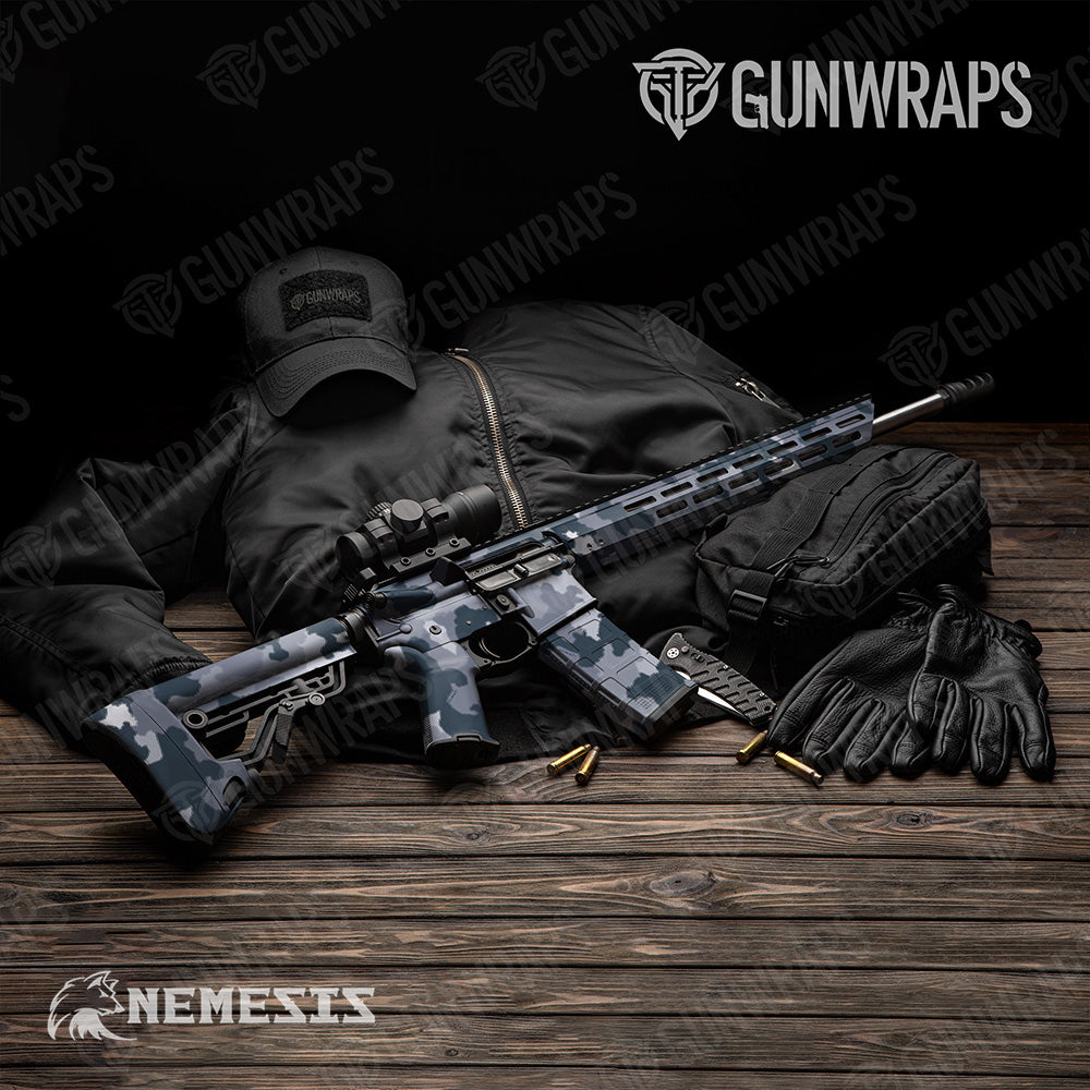 AR-15 Nemesis Night Ops Camo Gun Skin Vinyl Wrap