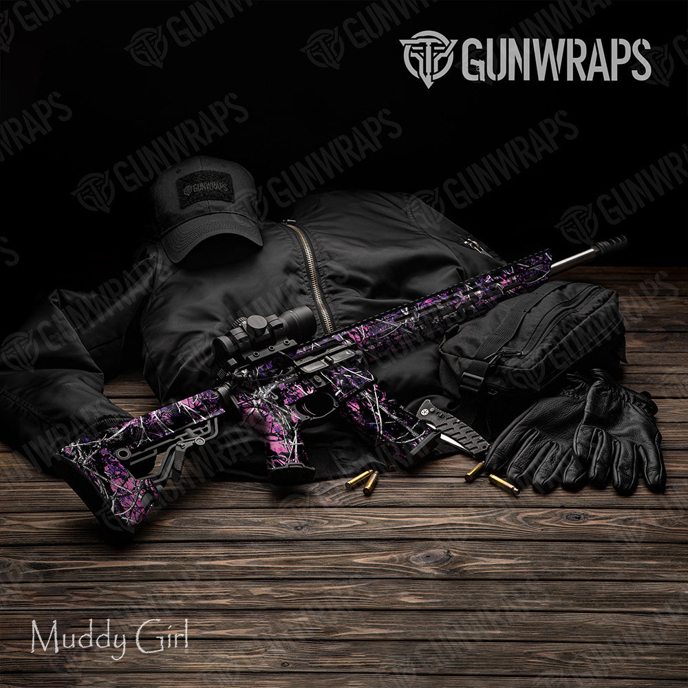 AR 15 Muddy Girl Original Camo Gun Skin Vinyl Wrap