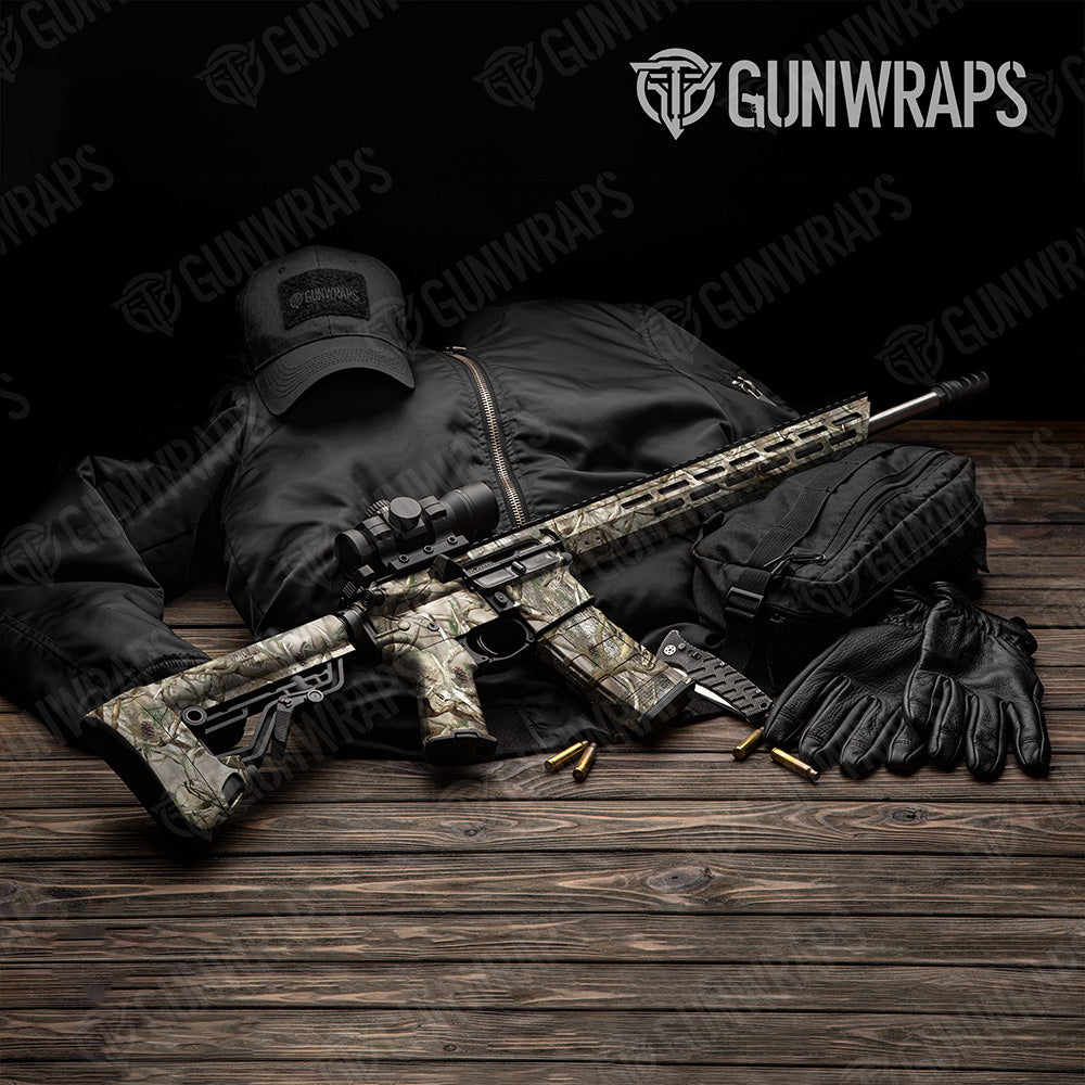 AR 15 Nature Lifeless Woods Buck Skull Camo Gun Skin Vinyl Wrap