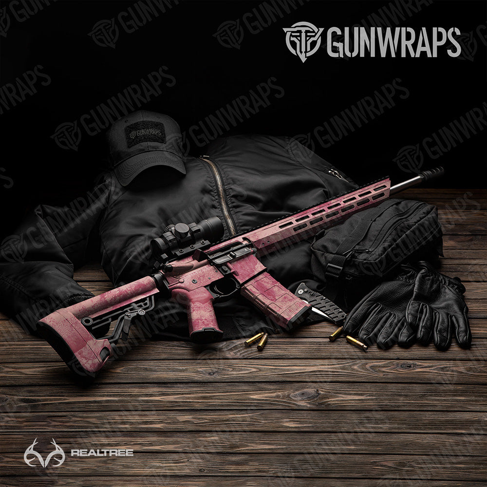 AR 15 Realtree XTREME Coral Camo Gun Skin Vinyl Wrap