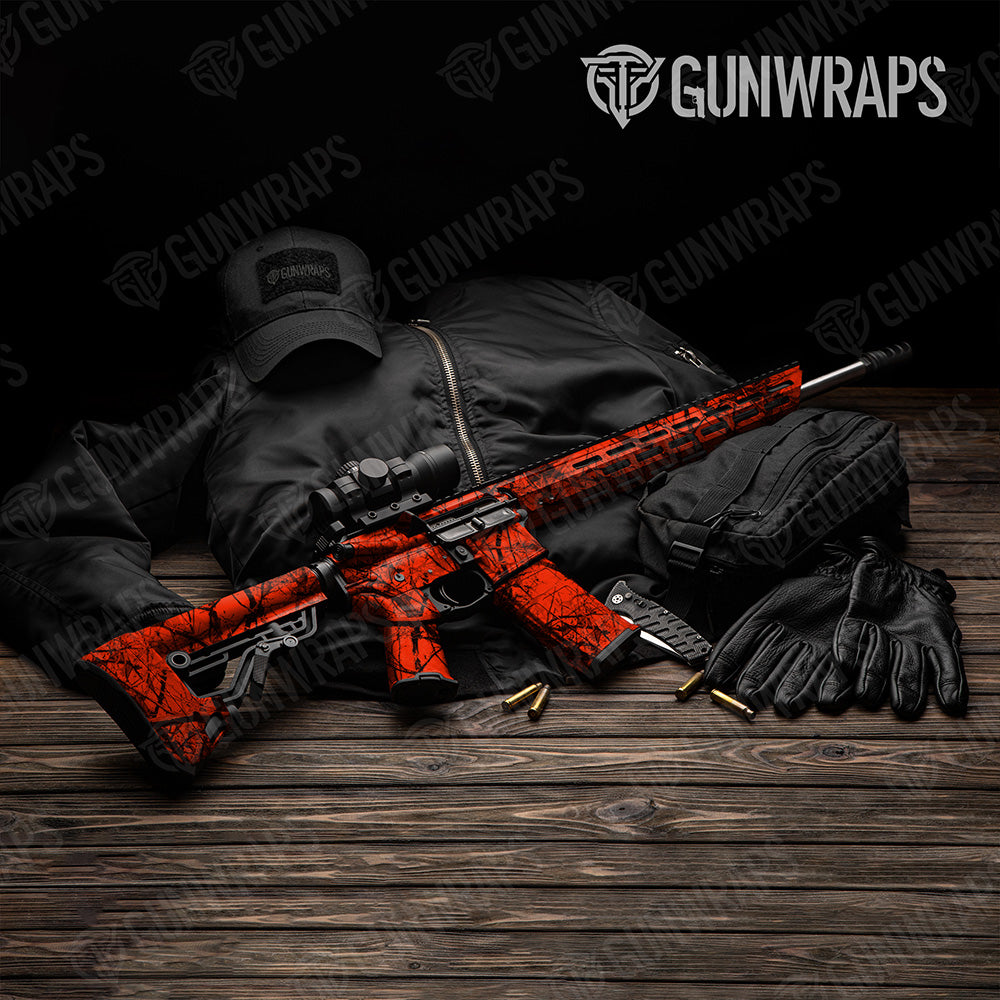 AR 15 Substrate Safety Stalker Camo Gun Skin Vinyl Wrap