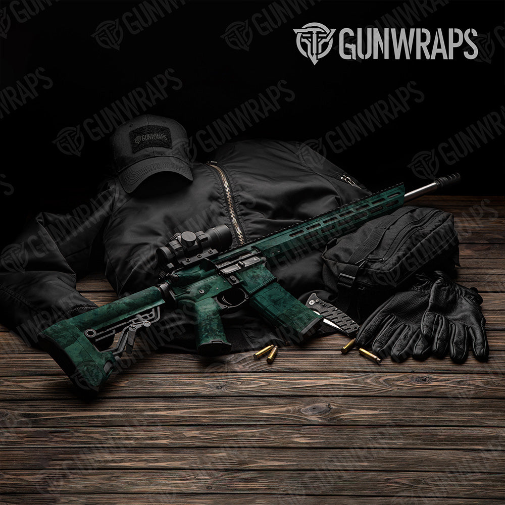 AR 15 Substrate Sea Squawl Camo Gun Skin Vinyl Wrap