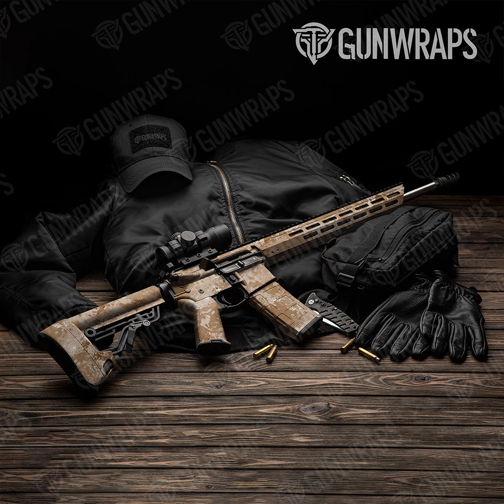 AR 15 Substrate Sedona Sand Dune Camo Gun Skin Vinyl Wrap