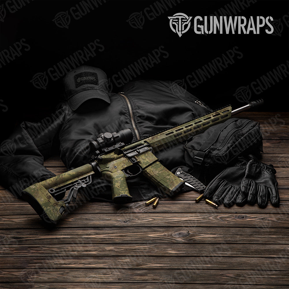 AR 15 Substrate Sedona Camo Gun Skin Vinyl Wrap