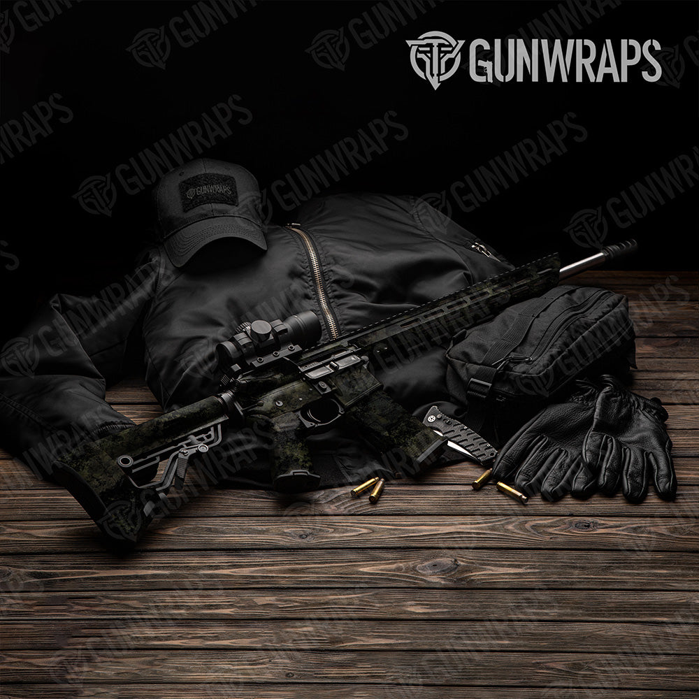 AR 15 Substrate Shadow Op Camo Gun Skin Vinyl Wrap