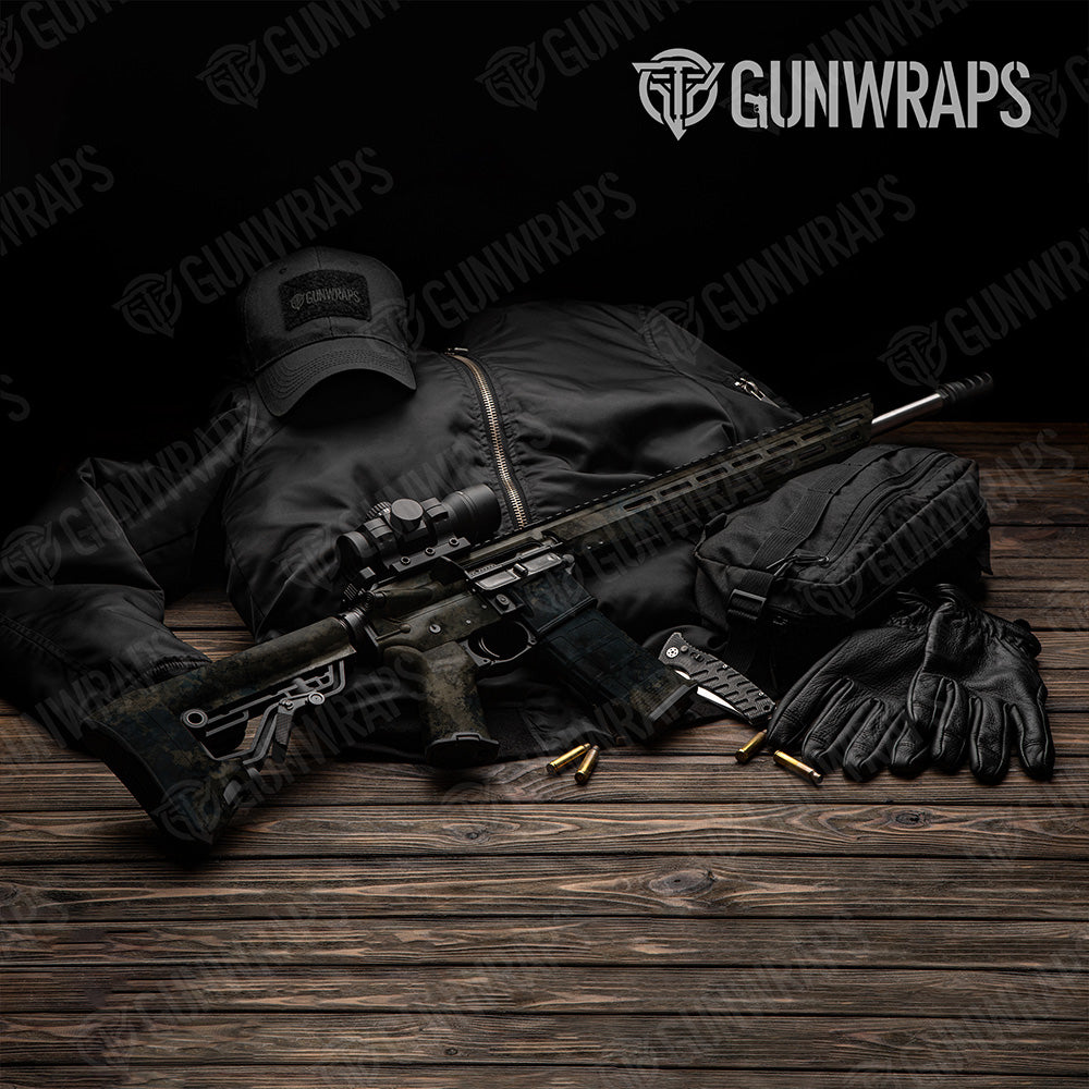 AR 15 Substrate Shadow Camo Gun Skin Vinyl Wrap