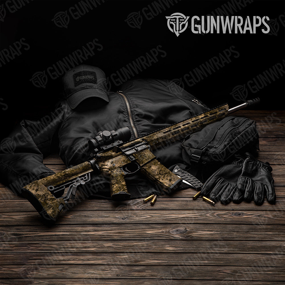 AR 15 Substrate Sniper Camo Gun Skin Vinyl Wrap