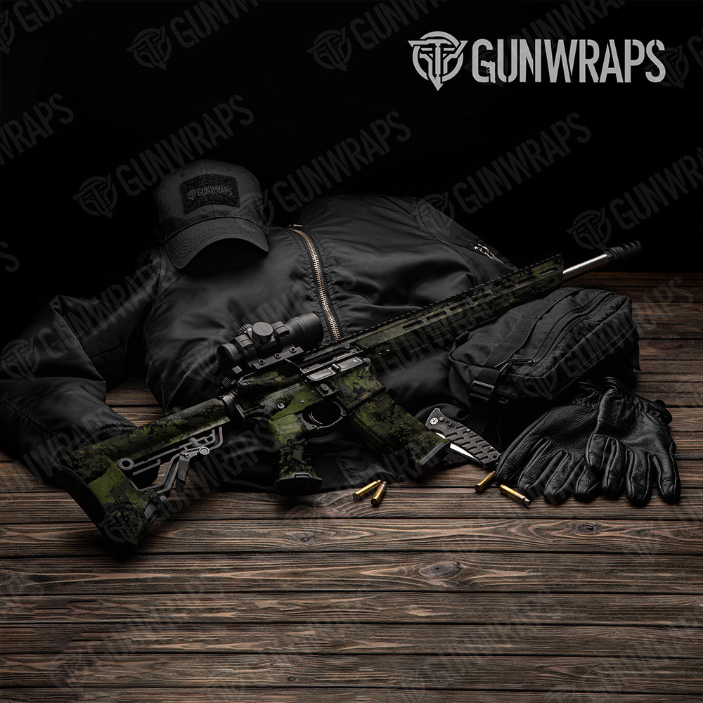 AR 15 Substrate Spec Op Camo Gun Skin Vinyl Wrap