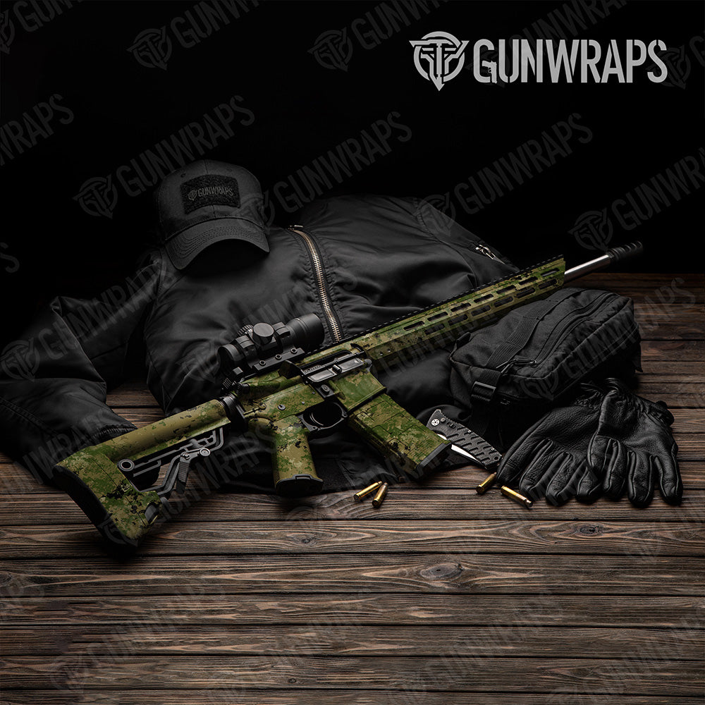 AR 15 Substrate Spec War Camo Gun Skin Vinyl Wrap