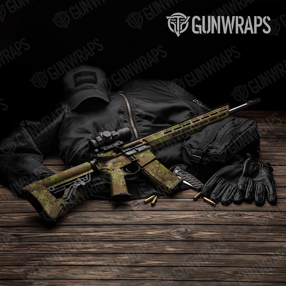 AR 15 Substrate Springfield Camo Gun Skin Vinyl Wrap