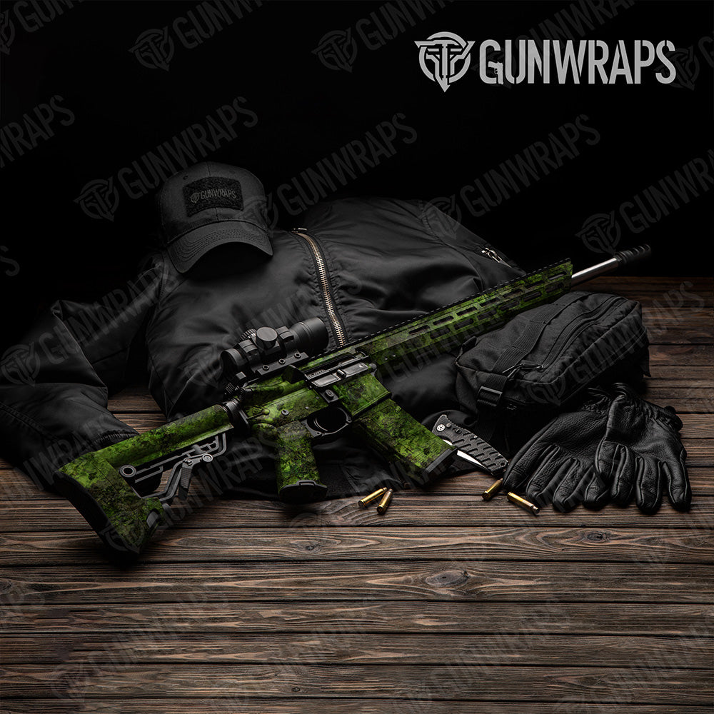 AR 15 Substrate Subtropic Camo Gun Skin Vinyl Wrap