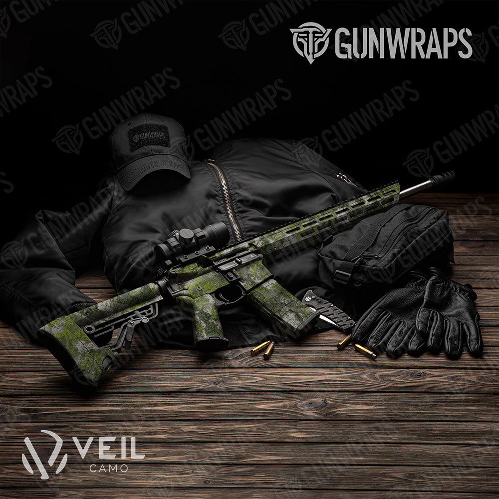 AR 15 Veil Moss Monster Camo Gun Skin Vinyl Wrap