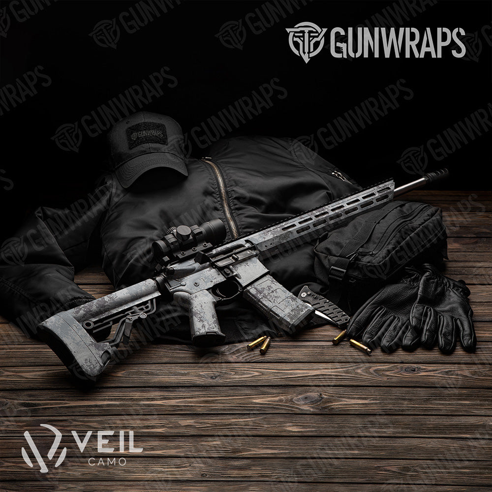 AR 15 Veil Ops Polar Camo Gun Skin Vinyl Wrap