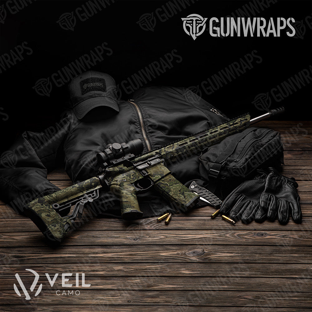 AR 15 Veil Rumba Jungle Camo Gun Skin Vinyl Wrap