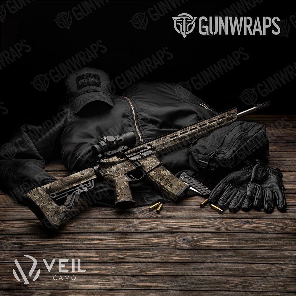 AR 15 Veil Terra M Camo Gun Skin Vinyl Wrap