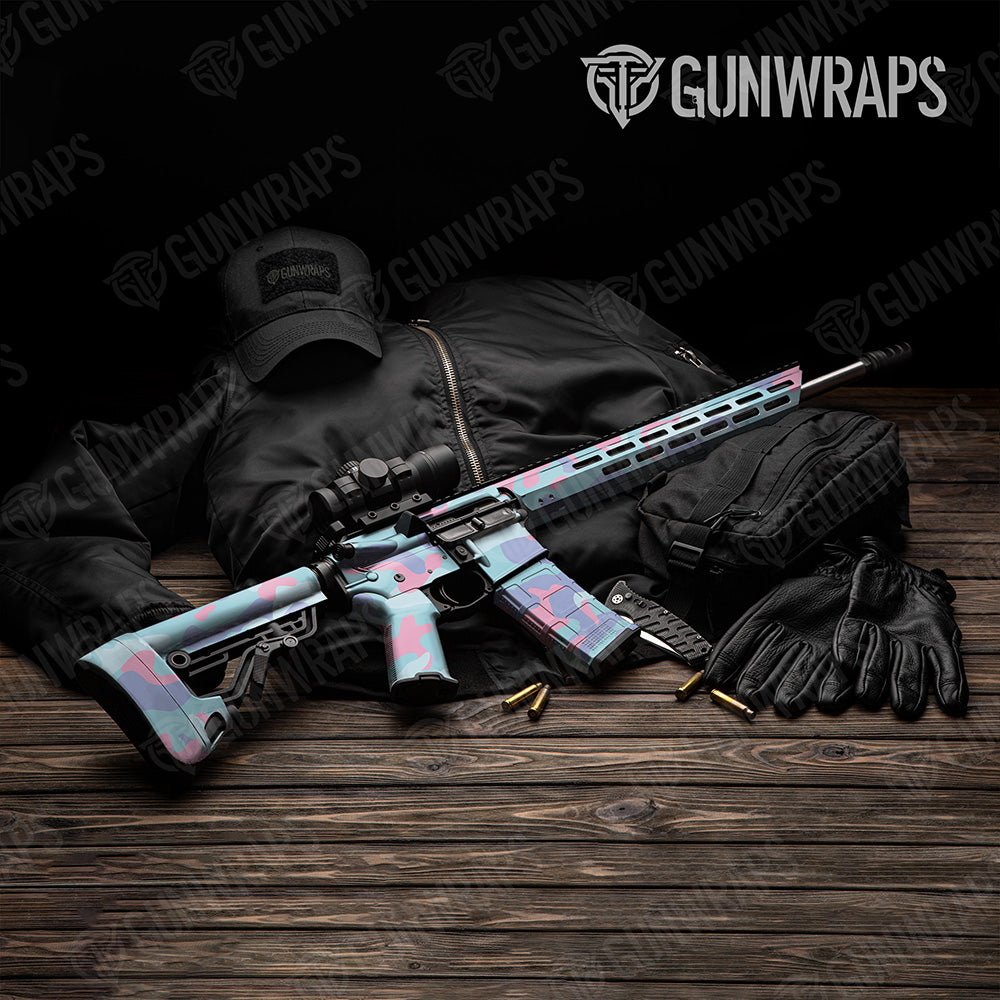 AR 15 Classic XL Cotton Candy Camo Gun Skin Vinyl Wrap