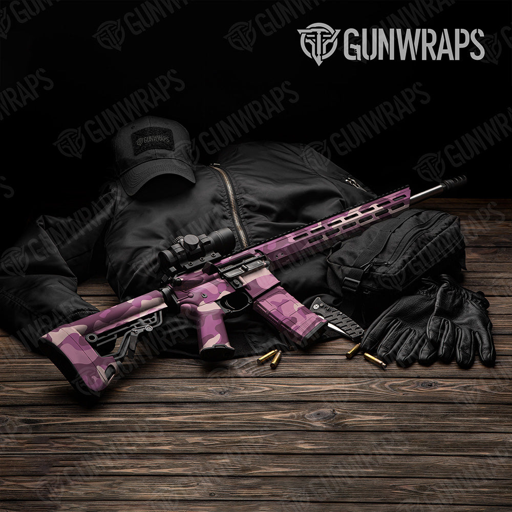 AR 15 Classic XL Floral Camo Gun Skin Vinyl Wrap