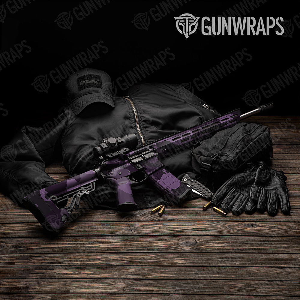 AR 15 Cumulus XL Darkwing Camo Gun Skin Vinyl Wrap