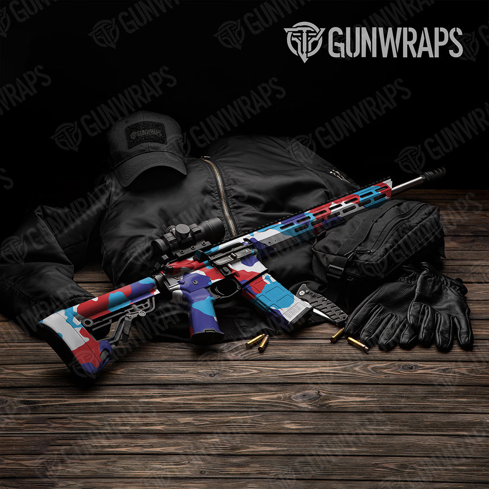 AR 15 Cumulus XL M Series Camo Gun Skin Vinyl Wrap