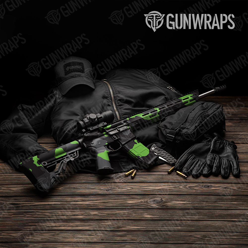 AR 15 Cumulus XL Metro Green Camo Gun Skin Vinyl Wrap