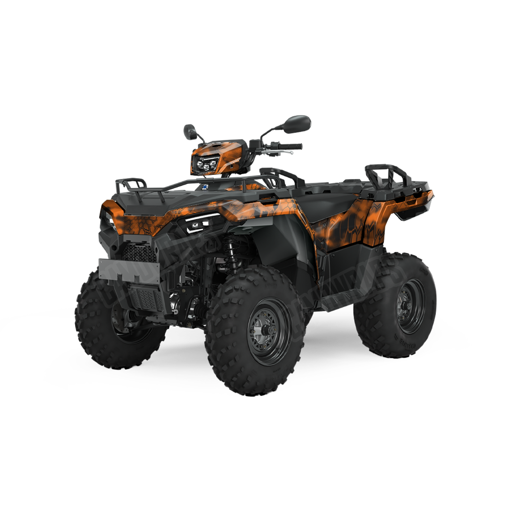 Kryptek Inferno ATV Camo Vinyl Wrap