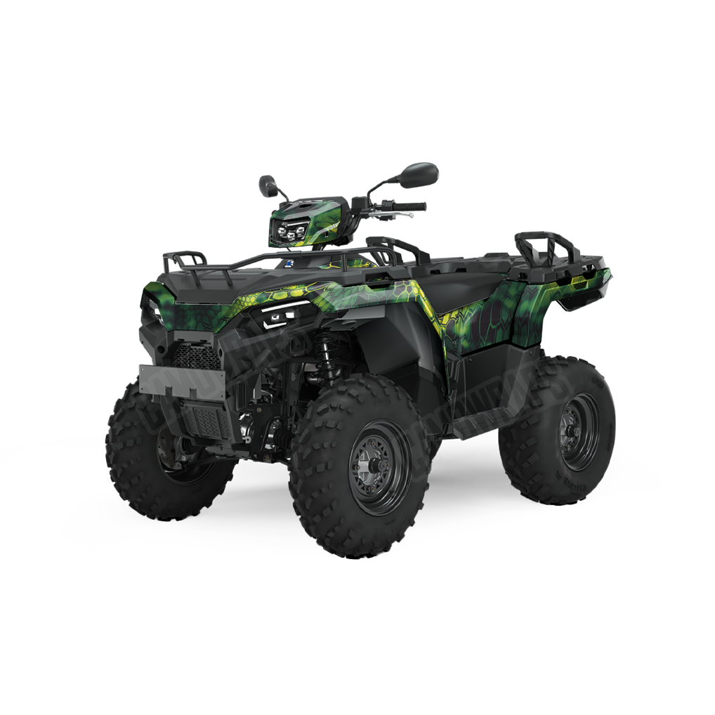 Kryptek Toxic Waste ATV Camo Vinyl Wrap