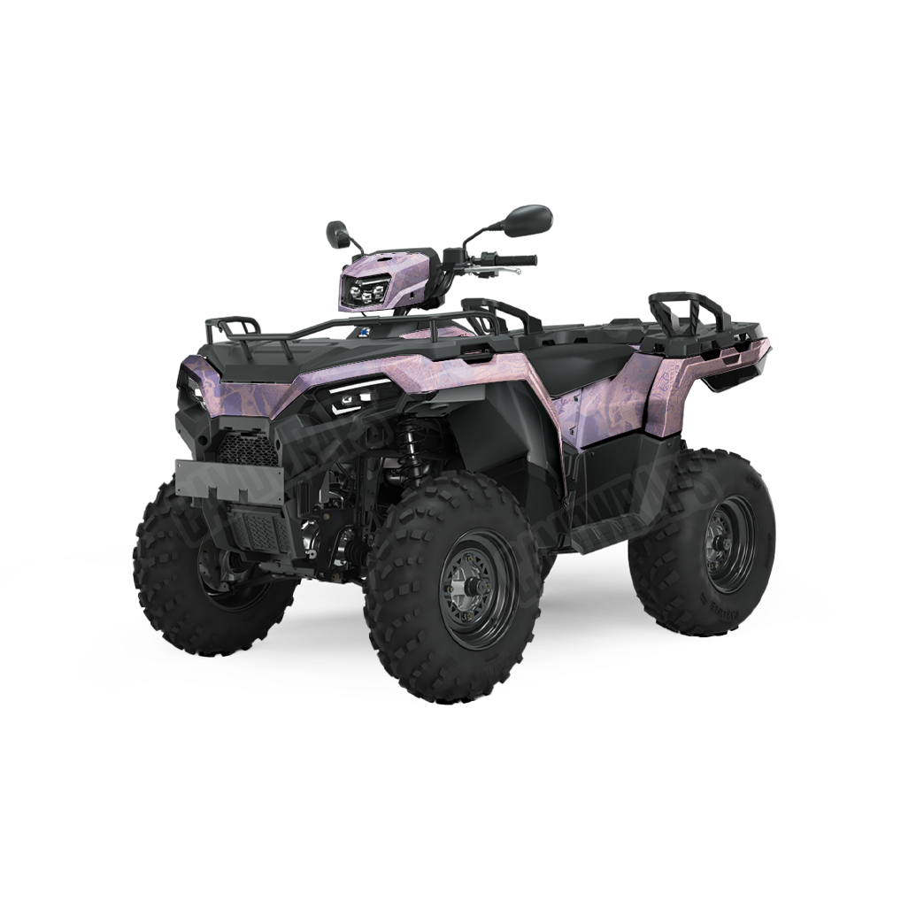 Realtree WAV3 Purple Rose ATV Camo Vinyl Wrap