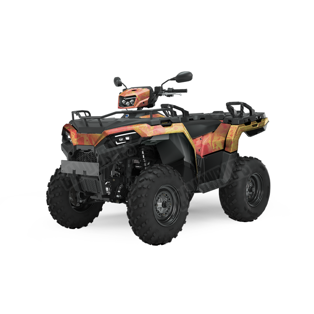 Realtree WAV3 Solar Blaze ATV Camo Vinyl Wrap