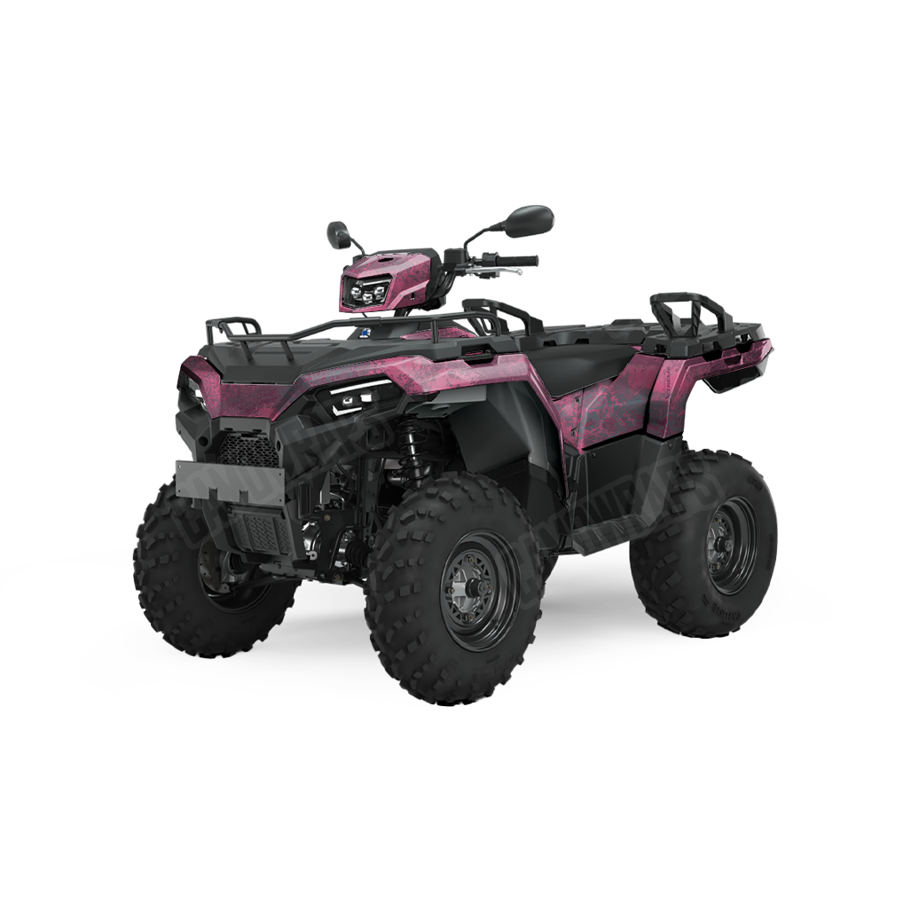 Realtree XTREME Dark Magenta ATV Camo Vinyl Wrap