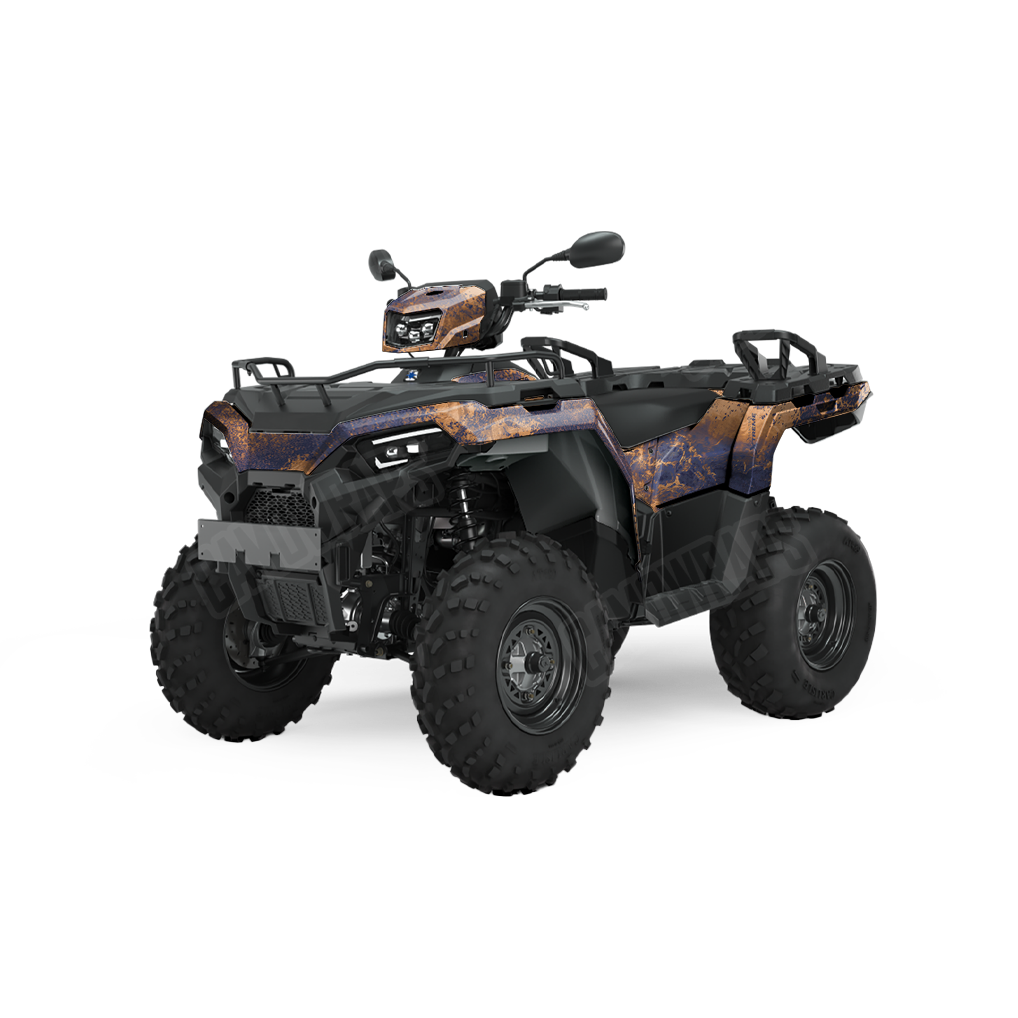 Realtree XTREME Spiced Navy ATV Camo Vinyl Wrap