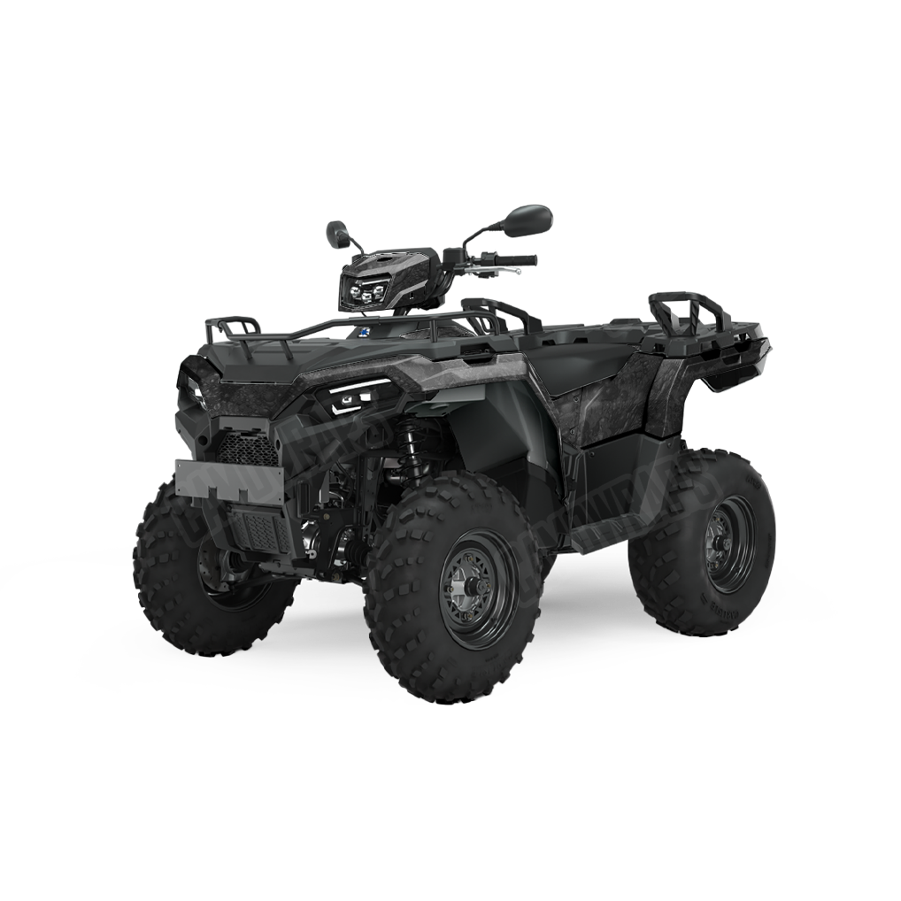 Toadaflage Black ATV Camo Vinyl Wrap