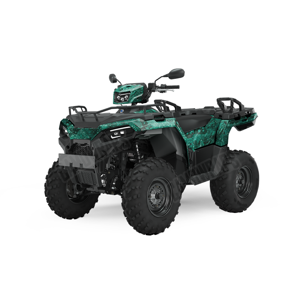 Toadaflage Teal ATV Camo Vinyl Wrap