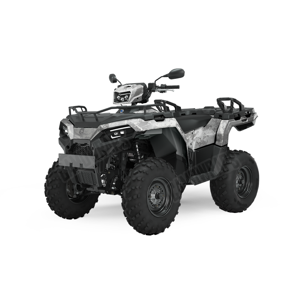 Veil Stoke Whiteout ATV Camo Vinyl Wrap