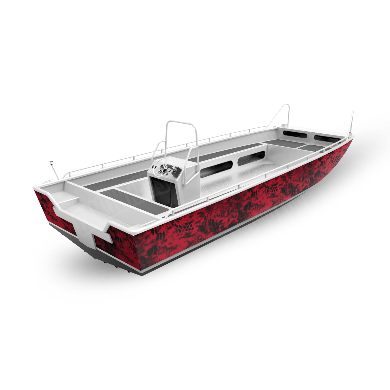 Kryptek Diablo Boat Camo Vinyl Wrap