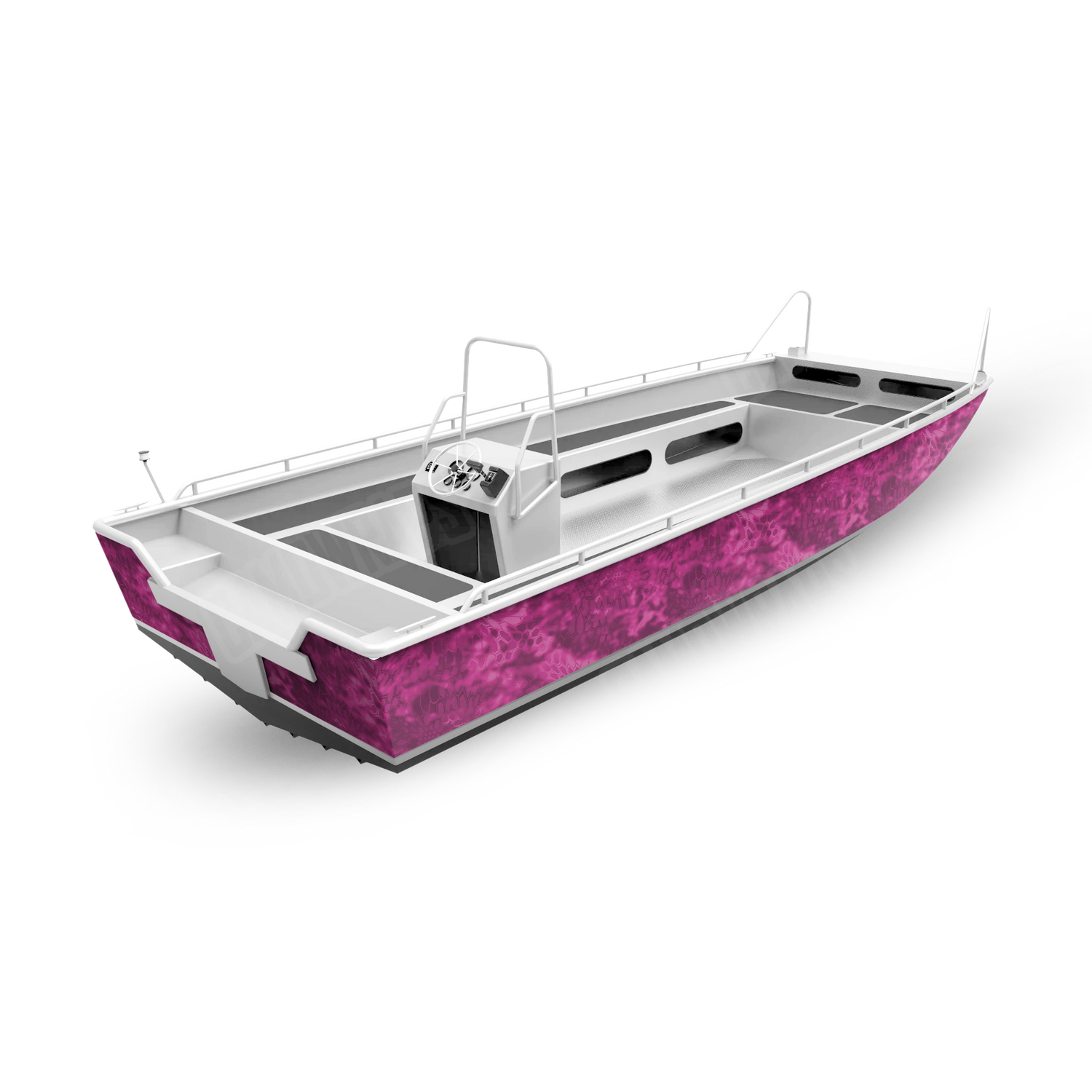 Kryptek Magenta Boat Camo Vinyl Wrap