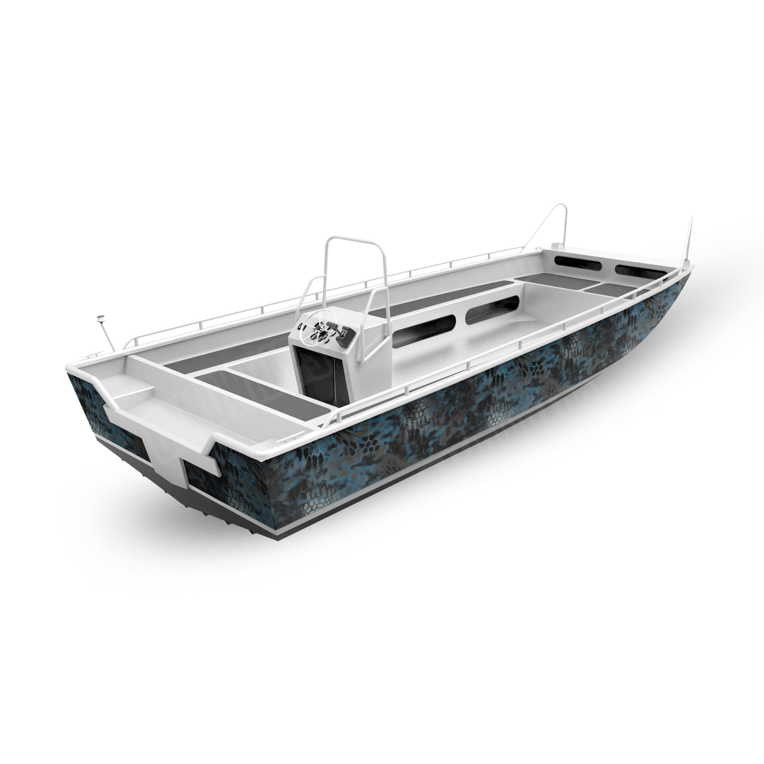 Kryptek Neptune Boat Camo Vinyl Wrap