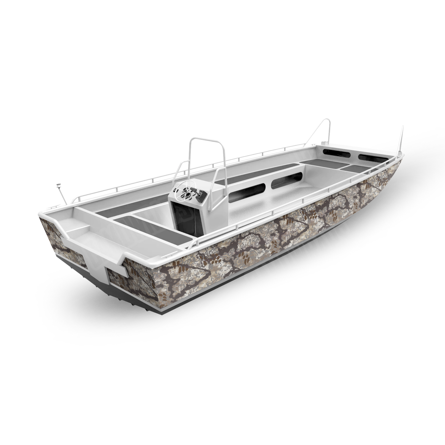 Kryptek Obskura Driftwood Boat Camo Vinyl Wrap