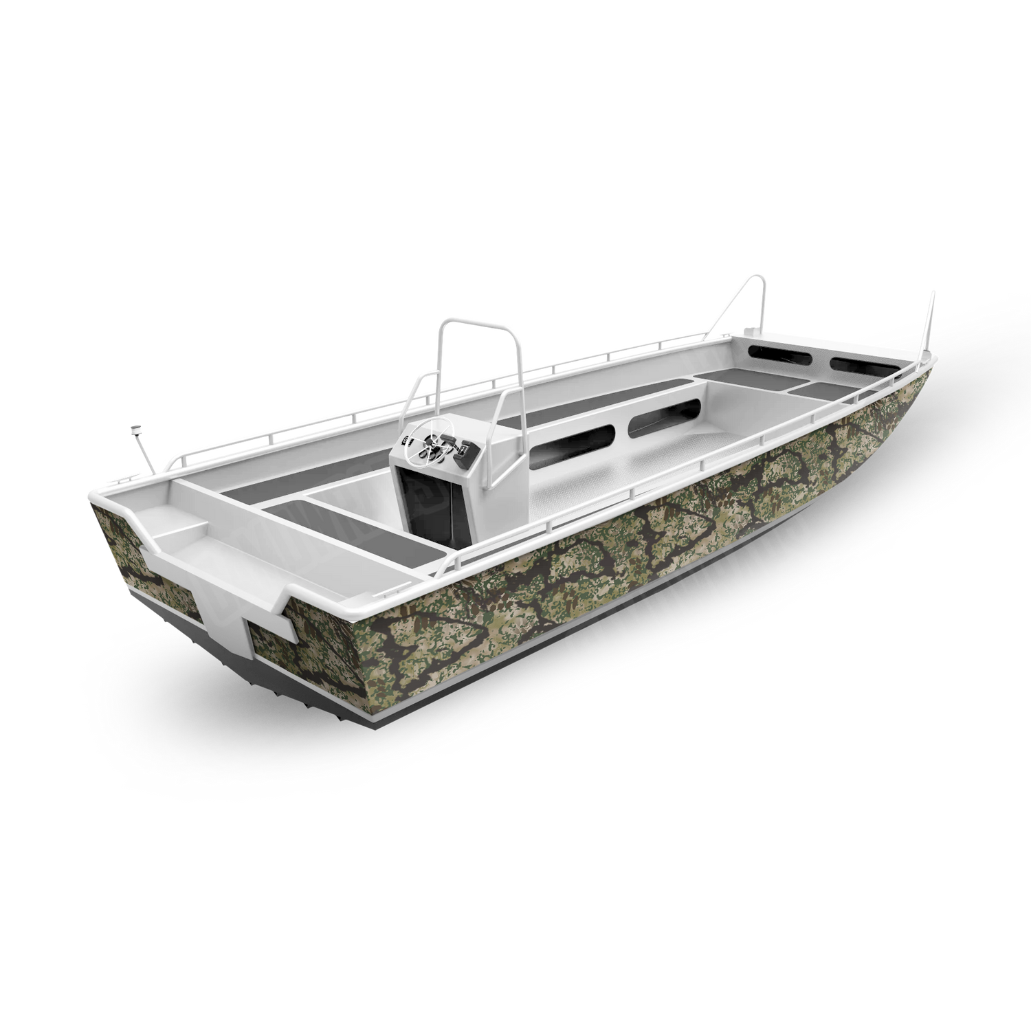 Kryptek Obskura Transitional Brown Boat Camo Vinyl Wrap