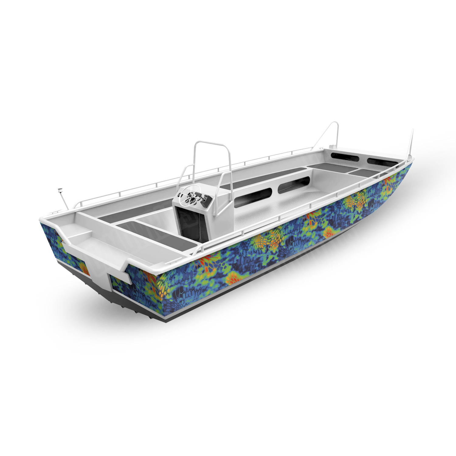 Kryptek Thermal Boat Camo Vinyl Wrap